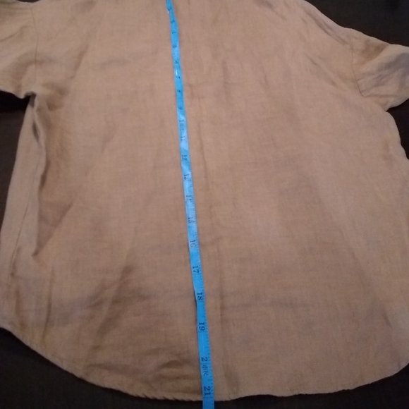 ZARA LINEN TOP WITH BUTTONS - Picture 11 of 16